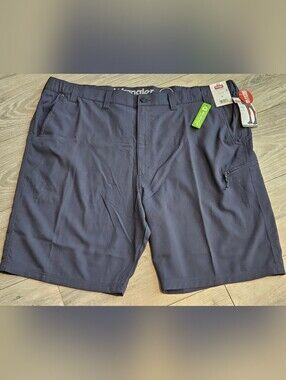 NWT Wrangler Outdoor Field Utility Cargo Shorts Men's Size 46 Blue Comfort Waist